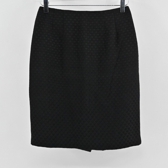 Linda Allard Dresses & Skirts - Linda Allard Ellen Tracy Pencil Skirt Size 8 Petite Textured Black Straight Work